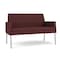 Lesro Mystic Lounge Reception Loveseat, Silver, RF Nebbiolo Upholstery ML1501 - alternate 1